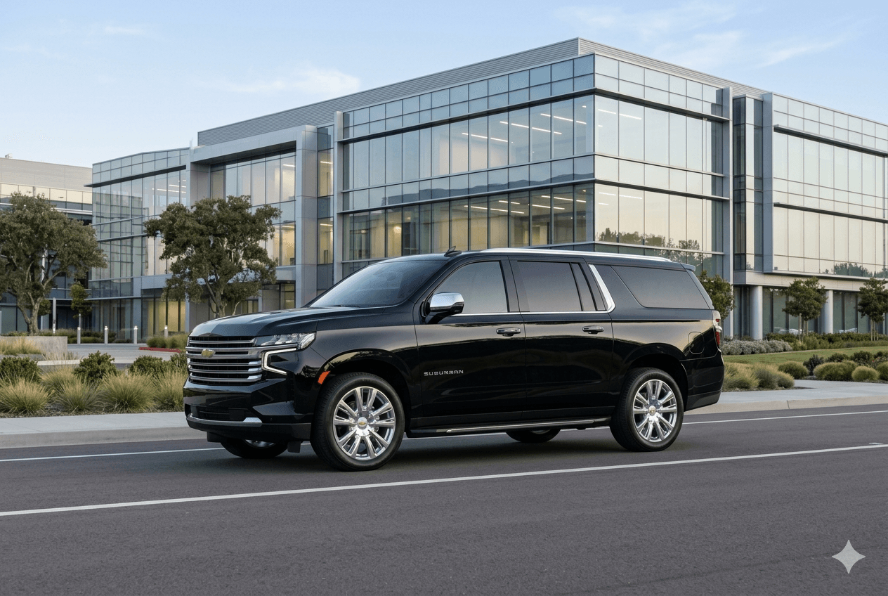 Cadillac Escalade black luxury SUV Bay Area limo service