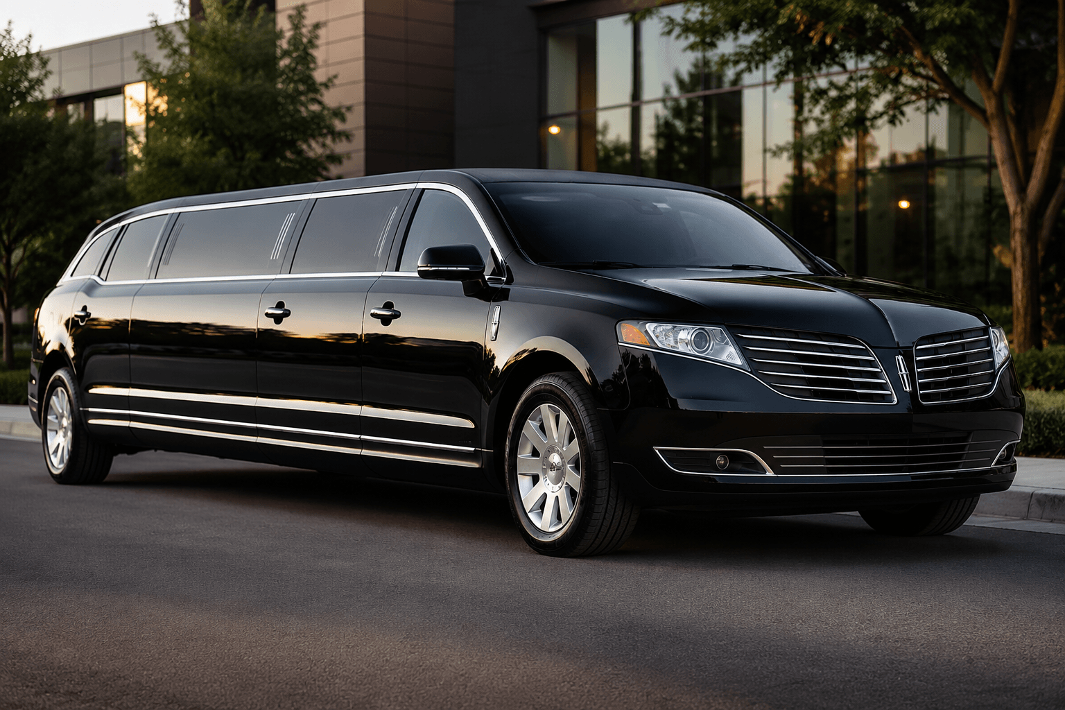 Black stretch limousine luxury events prom wedding Bay Area
